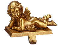 3.75" Cherub Stocking Holder  Gold (pack of 2)