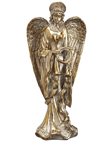 9.5" Angel Taper Candleholder  Gold (pack of 6)
