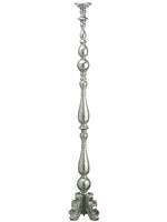 54.9" Metal Candleholder  Silver (pack of 2)