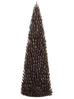 24" Glittered Twig Cone Topiary Brown (pack of 2)