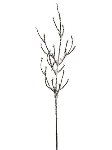 65" Snowed Twig Branch  Brown Snow (pack of 8)