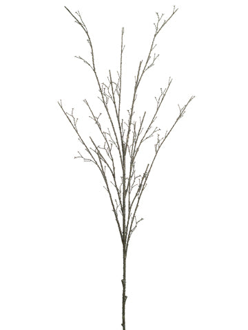 68" Glittered Twig Spray  Brown (pack of 6)
