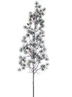 32" Snowed Pine Topiary Stem w/Cone Green Snow (pack of 6)