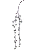 42" Snowed Hanging Pine Spray with Cone Green Snow (pack of 12)