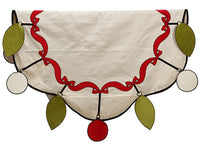 64" Ornament Table Cloth  Red Green (pack of 2)
