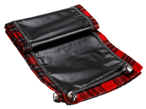 14"Wx72"L Plaid Chalkboard Fabric Table Runner Red Black (pack of 4)