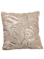 17"Wx17"L Furry Pillow_  Taupe (pack of 6)