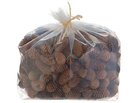 16" Pine Cone Assortment in Bag (4.4Lbs) Brown (pack of 4)