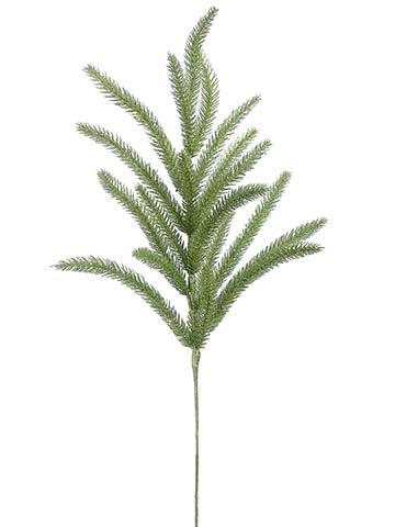 24" Glittered Foxtail Pine Spray Lime (pack of 24)