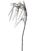 43" Faux Crystal Bamboo Spray  Clear (pack of 12)