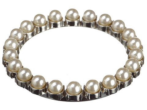 4.5" Pearl Candle Ring/Coaster Pearl (pack of 12)
