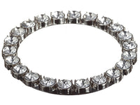 4.5" Rhinestone Candle Ring/Coaster Clear (pack of 12)