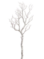 38" Glittered Twig Branch  White (pack of 6)