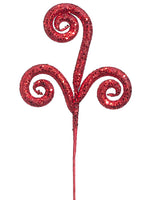Red Glittered