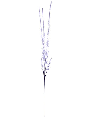 34.5" Beaded Foxtail Spray  Clear (pack of 12)