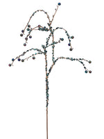 36" Sequin Hanging Bead Spray  Peacock (pack of 12)