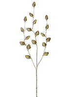 35" Sequin Rose Bud Spray  Gold (pack of 12)