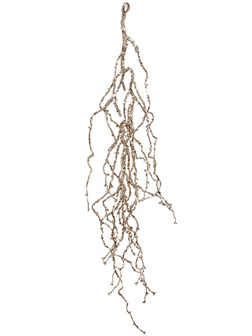 36" Glittered Hanging Vine  Gold (pack of 12)