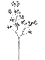 28" Glittered Diamond Spray  Wilver (pack of 12)