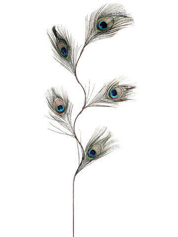 30" Peacock Feather Spray  Peacock (pack of 48)