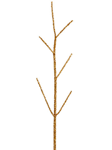 43"glittered Twig Branch  Glittered Silver (pack of 12)