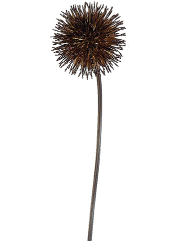 21" Glitter Allium Spray  Bronze (pack of 24)