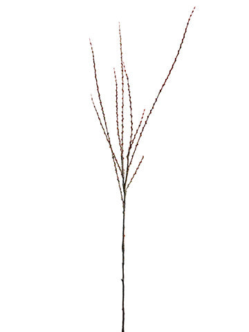 55" Pussy Willow Spray  Brown (pack of 12)