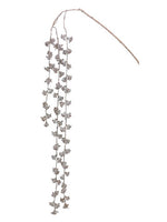 65" Glittered Pod Hanging Spray Champagne (pack of 12)