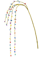 40" Glittered Bead Hanging Spray Mixed (pack of 12)