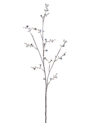 33" Beaded Flower Spray  Clear (pack of 12)