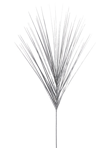 38" Metallic Grass Spray  Silver (pack of 24)
