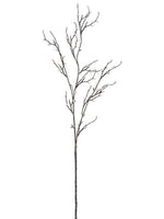 32" Glittered Rhinestone Twig Branch Clear White (pack of 12)
