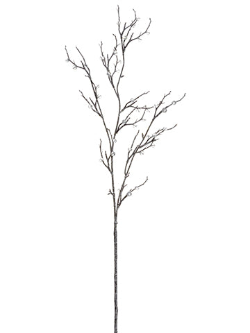 32" Glittered Rhinestone Twig Branch Clear White (pack of 12)