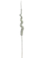 31" Glittered Swirl Foxtail Spray Glittered Green (pack of 12)