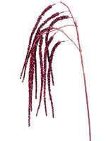 50" Glittered Hanging Willow Spray Glittered Red (pack of 12)