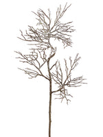 22" Iced Twig Spray  Brown Ice (pack of 12)