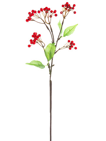 18" Berry Spray  Red (pack of 24)