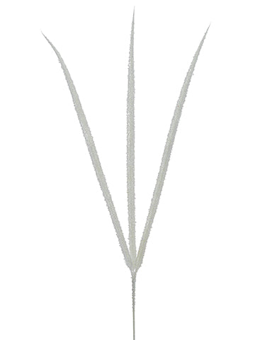 29" Snowed Grass Spray  White Ice (pack of 24)
