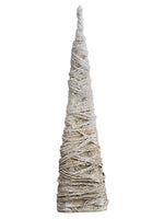 24" Snowed Cone Topiary Tree  Natural Snow (pack of 4)