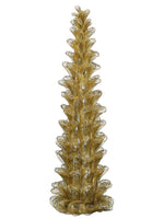 25.5" Glittered Cone Topiary  Gold (pack of 2)