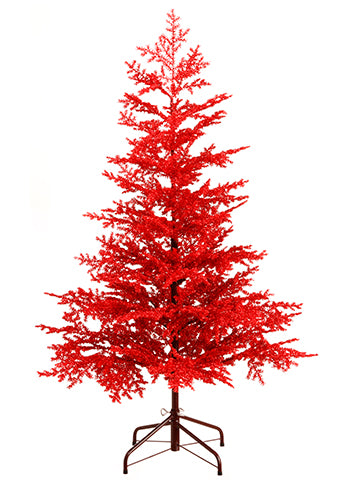 53"glittered Twig Tree  Glittered Red (pack of 1)