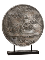 22.9"Hx4"Wx20"L Coin Table Top Bronze (pack of 1)