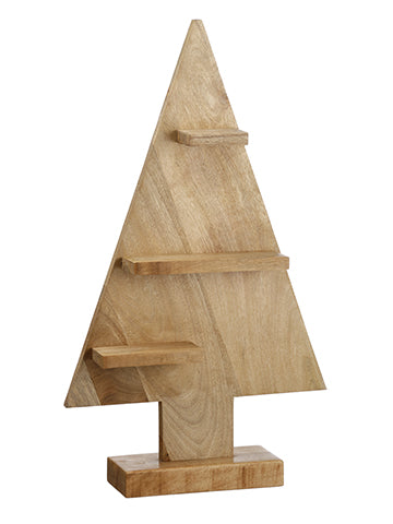 31" Wood Tree Shelf  Natural (pack of 1)
