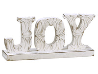 6.5"Hx14"L Joy Table Top  Antique White (pack of 4)