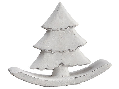 5" Cement Tree Table Top  White (pack of 8)