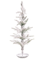 30" Snowed Tree Table Top  White (pack of 1)