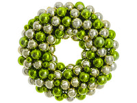 23.5" Ornament Ball Wreath  Green Champagne (pack of 1)