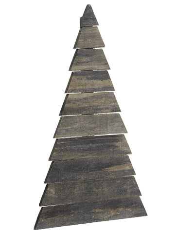 21.5" Wood Tree Wall Decor  Brown Whitewashed (pack of 6)