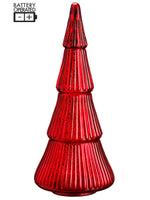20" Battery Operated Tree with Light Red (pack of 1)