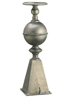 21" Metal Candleholder/ Stocking Holder Antique Gray (pack of 4)